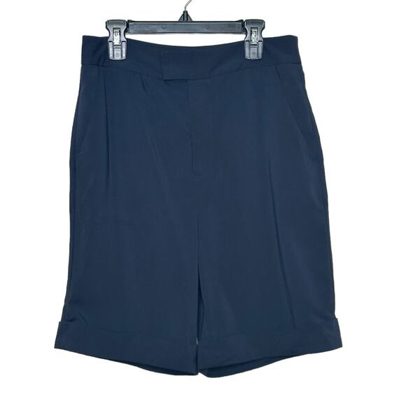 Walter Baker navy blue cuffed bermuda shorts size 4 - Picture 1 of 10